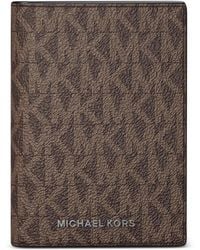 Michael Kors - Monogram-Pattern Cardholder - Lyst