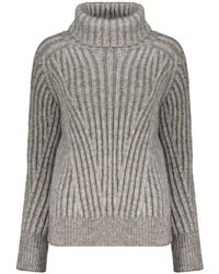 Moorer - Ribbed-Knit Roll-Neck Sweater - Lyst