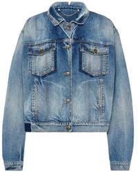 Maison Margiela - Foldable-Collar Denim Jacket - Lyst