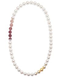 YUTAI - Akoya Pearl And Tourmaline Necklace - Lyst