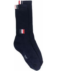 Thom Browne - Intarsien-Socken mit RWB-Streifen - Lyst