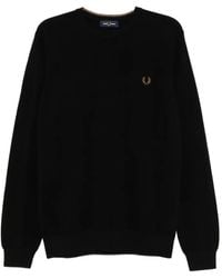 Fred Perry - Top Met Piqué Stiksel - Lyst