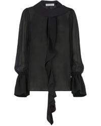 Nina Ricci - Lavalliere Ruffled Shirt - Lyst