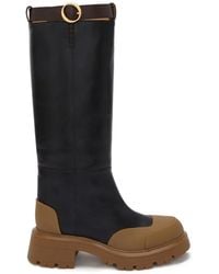 Odissi - Emilie Buckled Leather Knee-High Boots - Lyst