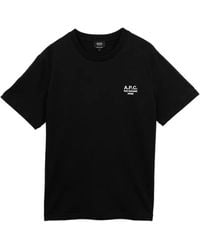 A.P.C. - T-Shirt Rue Madame - Lyst