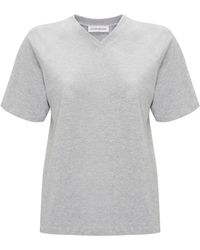 Victoria Beckham - Football Organic-cotton T-shirt - Lyst