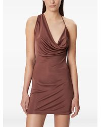 Amazuìn - Robe Drapée À Dos Ouvert - Lyst