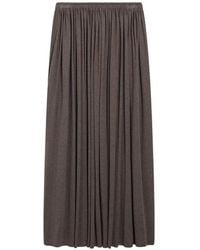 Max Mara - Livrea Pleated Jersey Maxi Skirt - Lyst