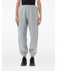 Nike - Logo-Embroidered Elasticated Track Pants - Lyst