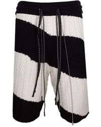 Mostly Heard Rarely Seen - ケーブルニット ストライプショートパンツ - Lyst