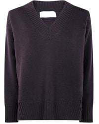 Drumohr - Pull En Laine À Col V - Lyst