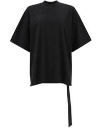 Rick Owens - Jumbo Strap-Detail Crew-Neck T-Shirt - Lyst