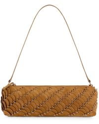 Rabanne - Disc-Embellished Leather Shoulder Bag - Lyst