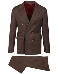 Al Duca d'Aosta - Double-Breasted Flannel Suit - Lyst
