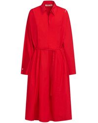 Marni - Cotton Midi Dress - Lyst