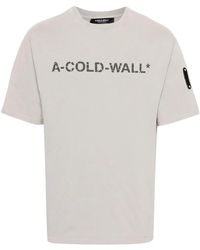 A_COLD_WALL* - Overdye Logo-Print T-Shirt - Lyst