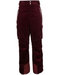 Brunello Cucinelli - Logo-Embroidered Corduroy Trousers - Lyst