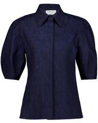 Gabriela Hearst - Sansi Puffed-Sleeve Top - Lyst