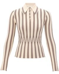 Zimmermann - Valiant Striped Polo Shirt - Lyst