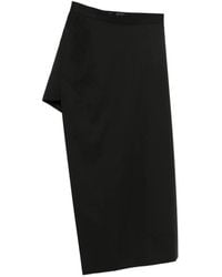 Vivienne Westwood - Asymmetrical Midi Skirt With Layered Design And Chain Detail - Lyst