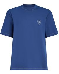 Brunello Cucinelli - Comfort Nylon Crew Neck T-Shirt With Logo - Lyst