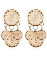 Ermanno Scervino - Medallion-pendant Clip-on Earrings - Lyst