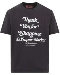 Kidsuper - T-Shirt Thank You For Shoppin À Imprimé Graphique - Lyst