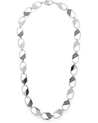 Fendi - Ff Motif Geometric-Link Necklace - Lyst