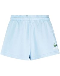 Sporty & Rich - X Lacoste Cotton Track Shorts - Lyst