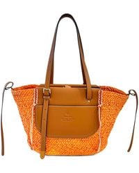 CUBA LAB - Tropicana Woven Tote Bag - Lyst