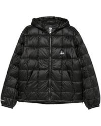 Stussy - Quilted Hooded Puffer Jacket - Lyst