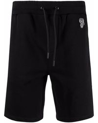 KARL LAGERFELD - Logo-Tape Drawstring Track Shorts - Lyst