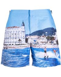 Orlebar Brown - Photograph-Print Swim Shorts - Lyst