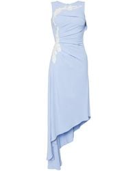 Saiid Kobeisy - Gathered Crepe Asymmetric Dress - Lyst