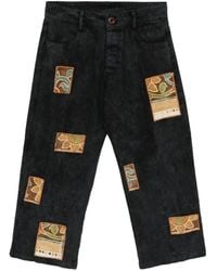 Stain Shade - Patchwork Acid-Wash Jeans - Lyst