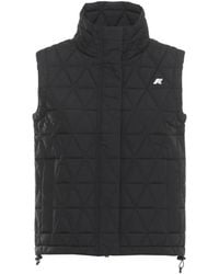 K-Way - Quilted Sleeveless Gilet - Lyst