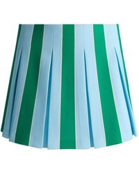Alice + Olivia - Emilie Striped Pleated Mini Skirt - Lyst