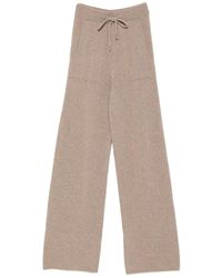 Max Mara - Drawstring-Waist Knitted Trousers - Lyst