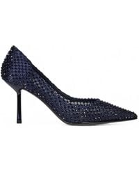 Le Silla - Gilda Crystal-Embellished Mesh Pumps - Lyst
