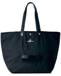 Vivienne Westwood Studio Shopper Leather Tote Bag in Red for Men