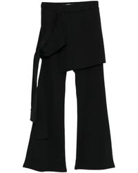 Limi Feu - Pantalon En Coton À Design Superposé - Lyst