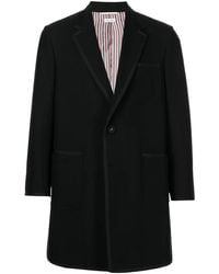 Thom Browne - Single-Breasted Wool Coat - Lyst