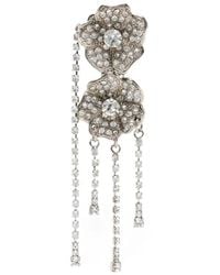 Alessandra Rich - Crystal-Embellished Floral-Motif Earrings - Lyst