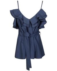 P.A.R.O.S.H. - Belted Blouse - Lyst