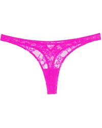 Fleur du Mal - Le Stretch Lace Thong - Lyst