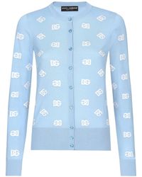 Dolce & Gabbana - Dna Logo Print Cardigan - Lyst