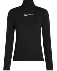 Karl Lagerfeld - タートルネック ロングtシャツ - Lyst