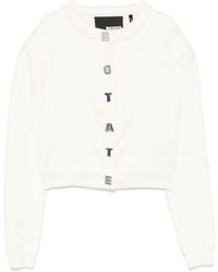 ROTATE BIRGER CHRISTENSEN - Cardigan Mit Buchstaben-Knöpfen - Lyst