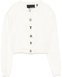 ROTATE BIRGER CHRISTENSEN - Lettering-Buttons Cardigan - Lyst