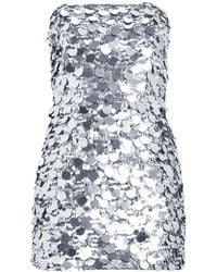 retroféte - Nolia Sequin-embellished Strapless Mini Dress - Lyst